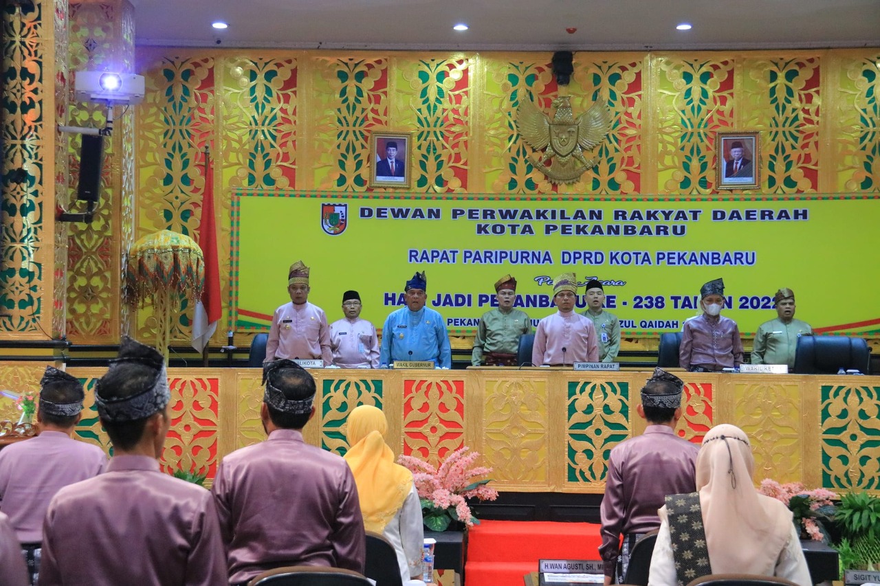 1661533123-OpiniRiau com-Rapat Paripurna Istimewa HUT Ke-238 Kota Pekanbaru